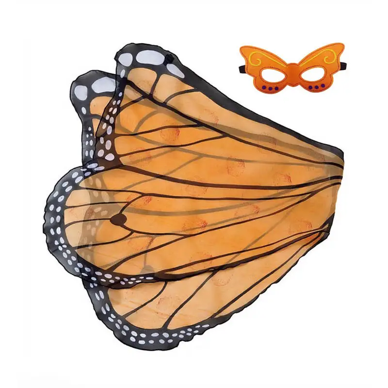 Blue Butterfly Elf Angel Wings Children's Halloween Cloak - Image 7
