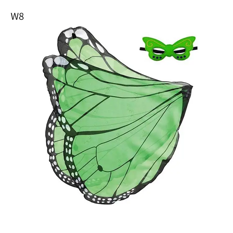 Blue Butterfly Elf Angel Wings Children's Halloween Cloak - Image 8