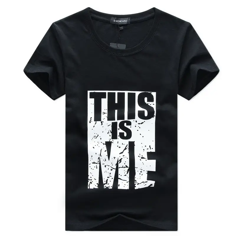 Men Maroon Graphic T-Shirt Slim Fit Short Sleeve - Image 5