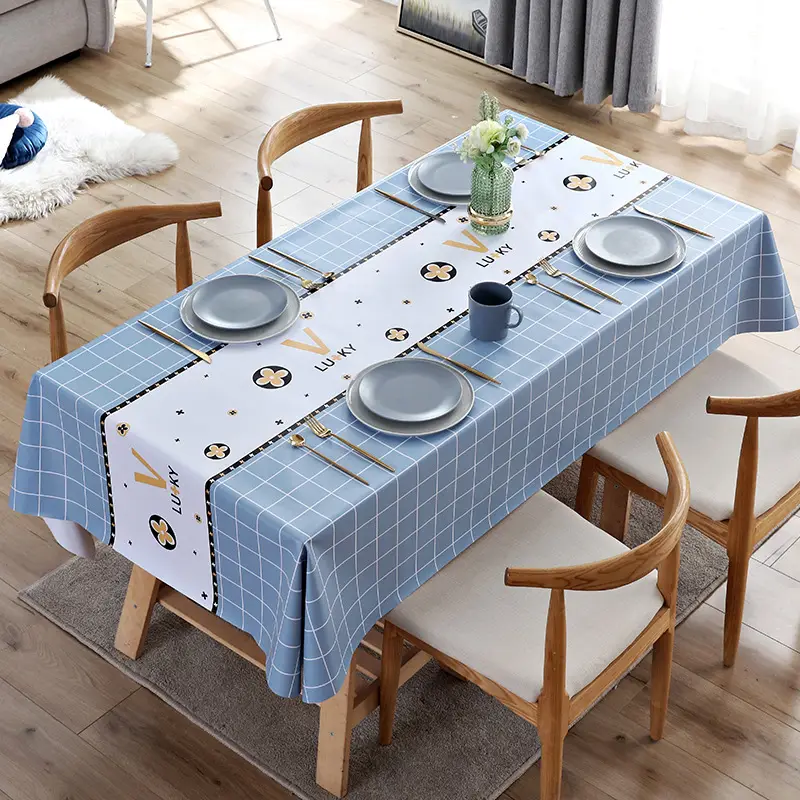 Nordic Geometric Tablecloth Waterproof Anti-Oil Rectangular - Image 5