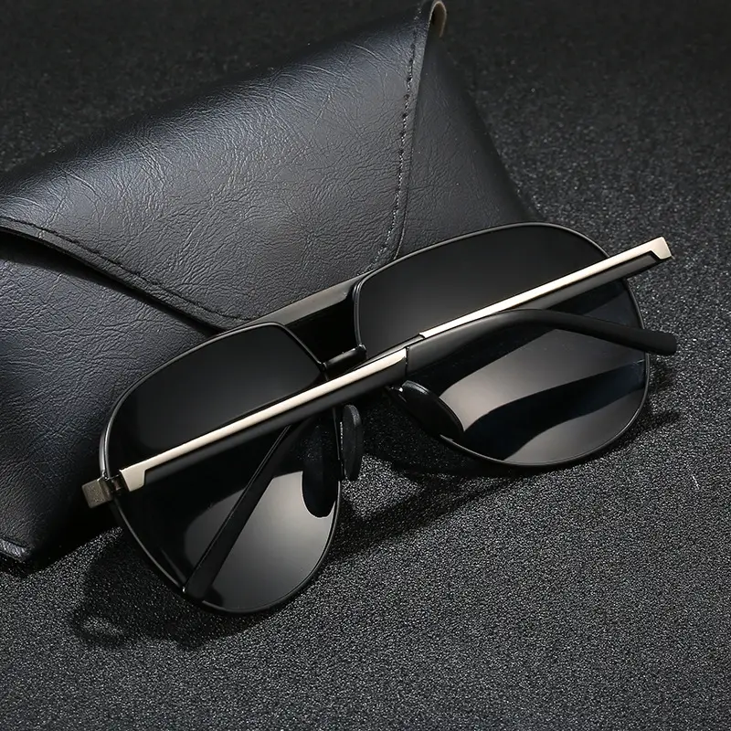 Men's Large Frame Sunglasses with Dark Lenses