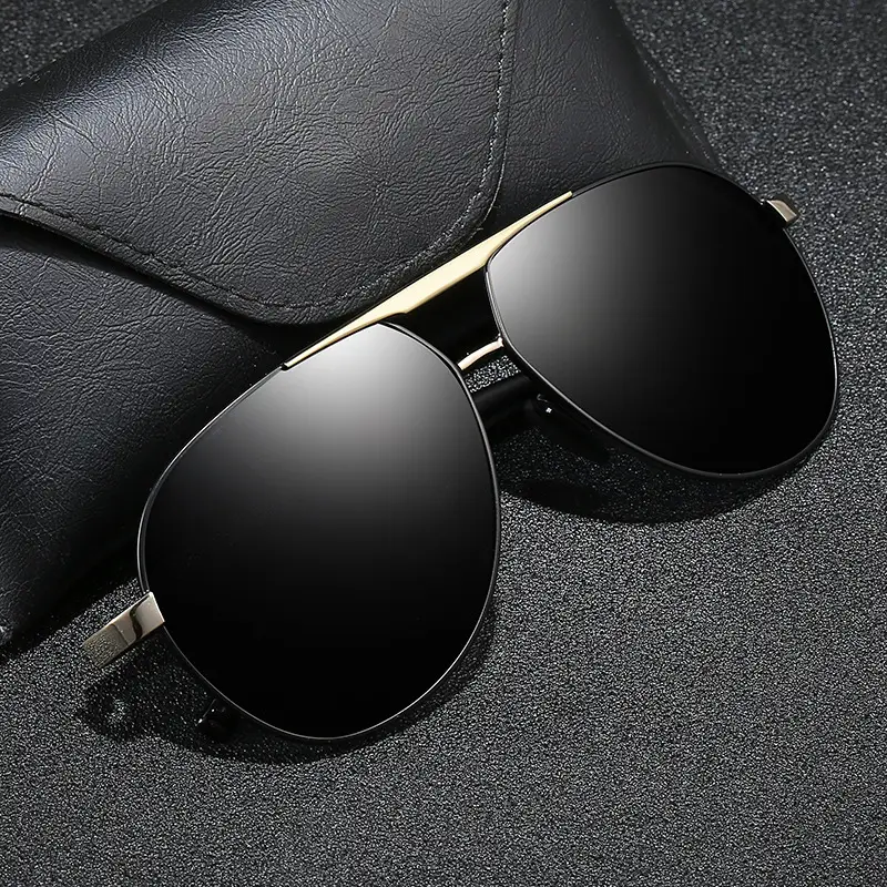 Men's Large Frame Sunglasses with Dark Lenses