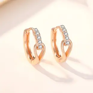 S925 Sterling Silver Crystal Earrings Geometric Round — feature 11