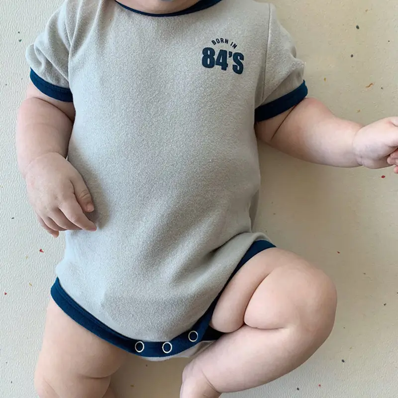 Baby Korean Style 84's Shorts Suit Summer Newborn - Image 3