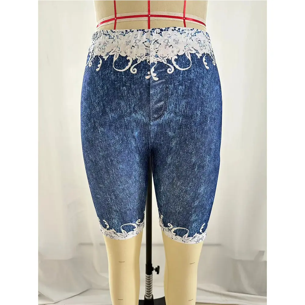 Women's Maroon Embroidered Leggings Large - Image 24