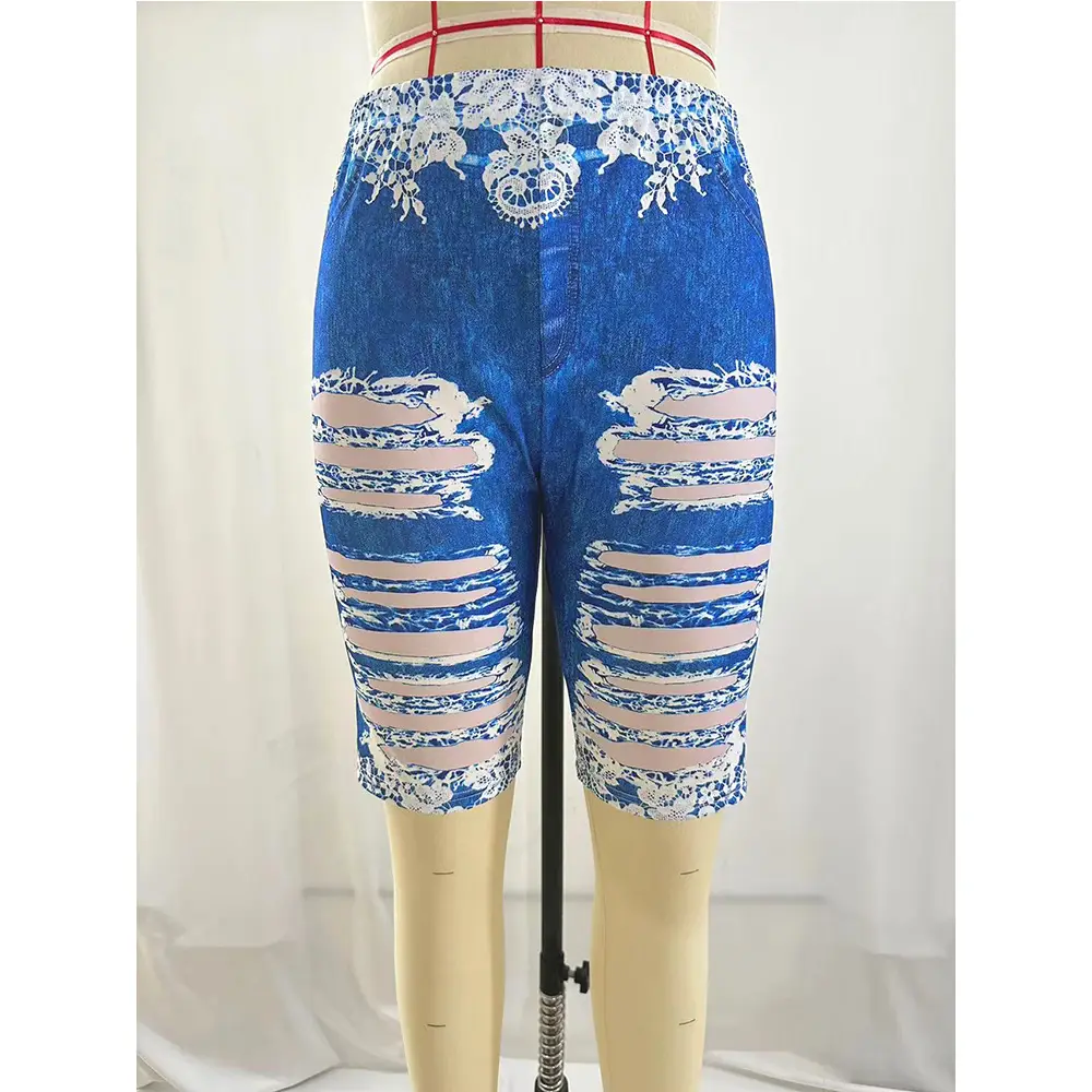 Women's Maroon Embroidered Leggings Large - Image 25