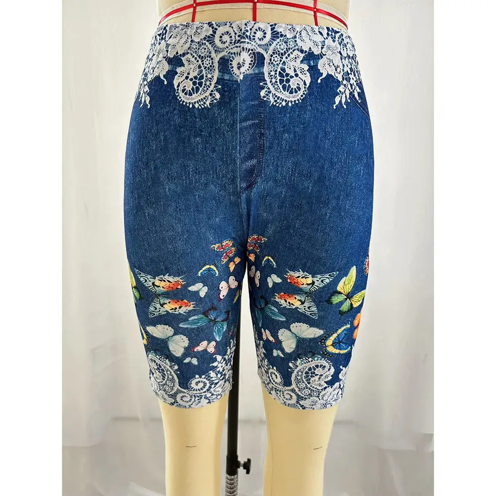 Women's Maroon Embroidered Leggings Large - Image 20