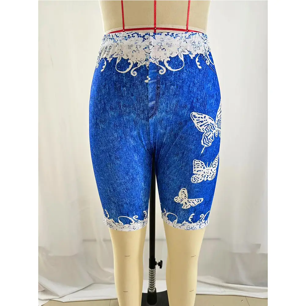 Women's Maroon Embroidered Leggings Large - Image 8