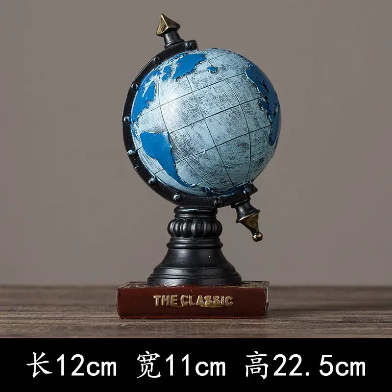 American Style Retro Globe Decor for Living Room - Image 2