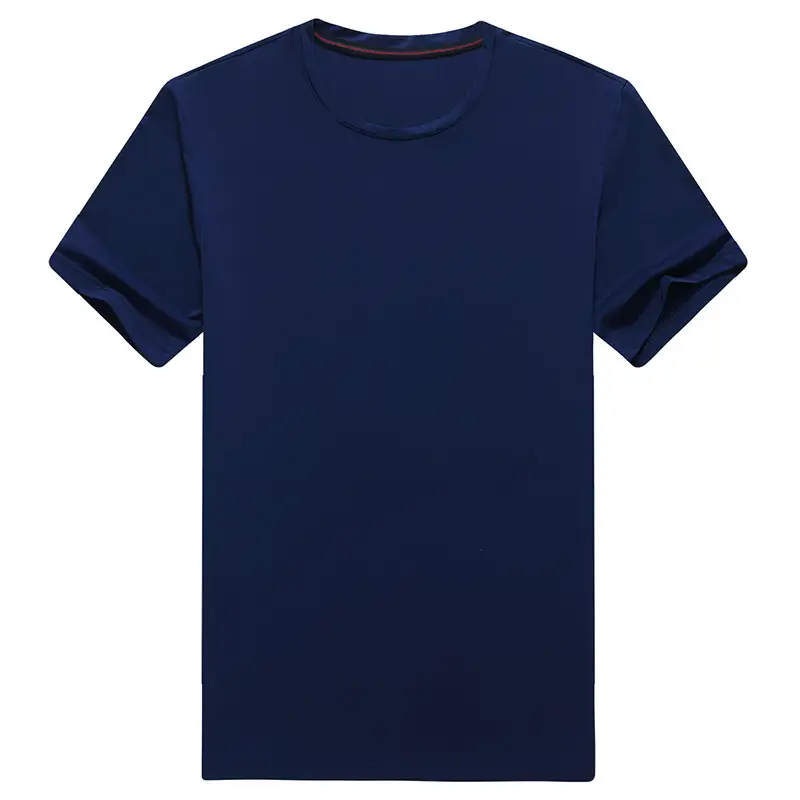 Men Slim Fit Maroon T-Shirt Round Neck Short Sleeve - Image 11
