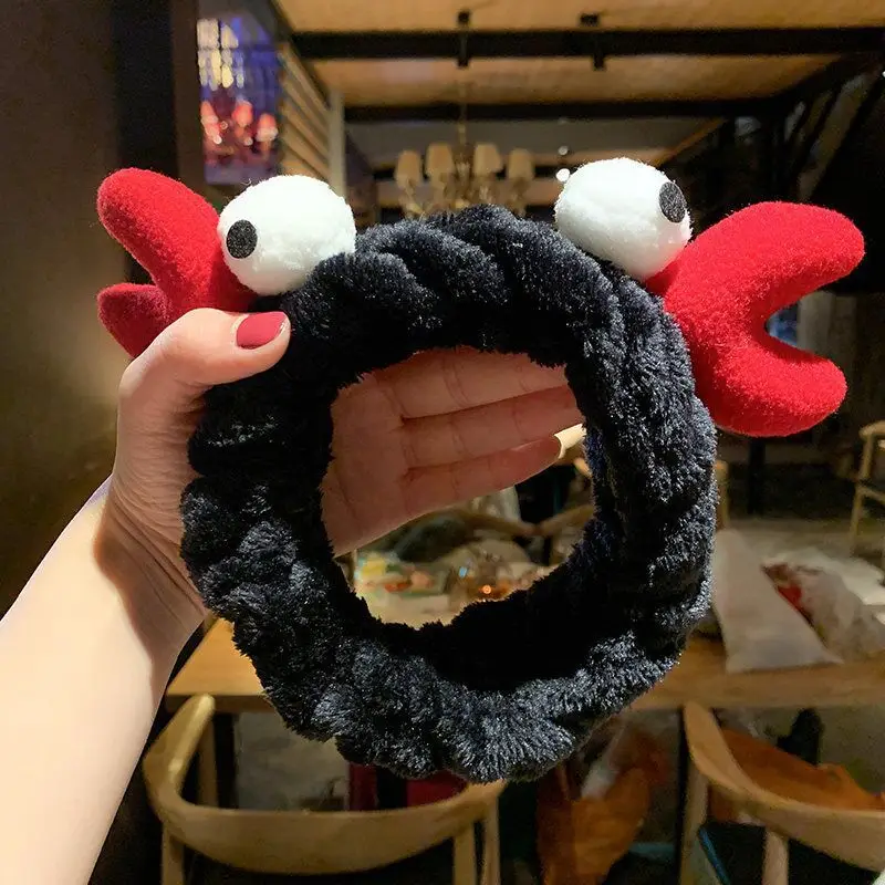 Plush Rabbit Ears Hair Band for Women - Image 10