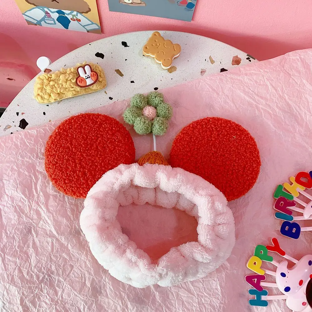 Plush Rabbit Ears Hair Band for Women - Image 14