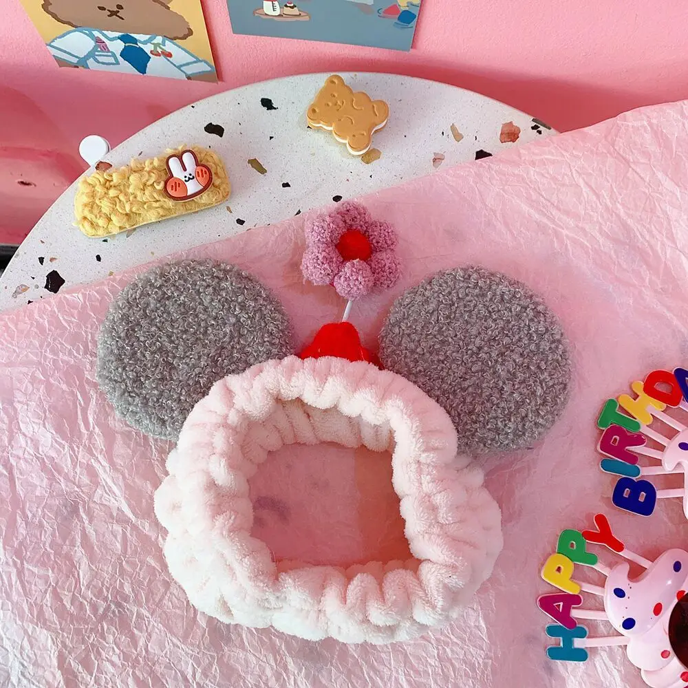 Plush Rabbit Ears Hair Band for Women - Image 17
