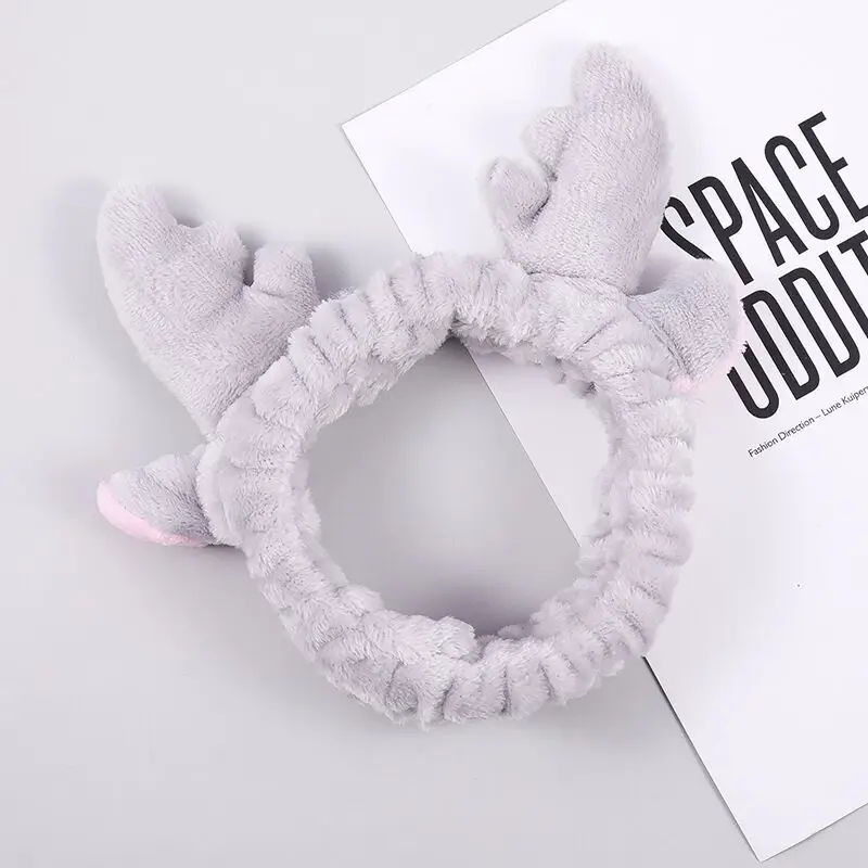 Plush Rabbit Ears Hair Band for Women - Image 19