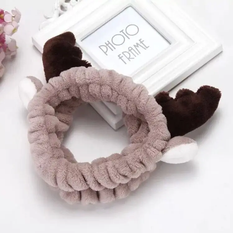 Plush Rabbit Ears Hair Band for Women - Image 20