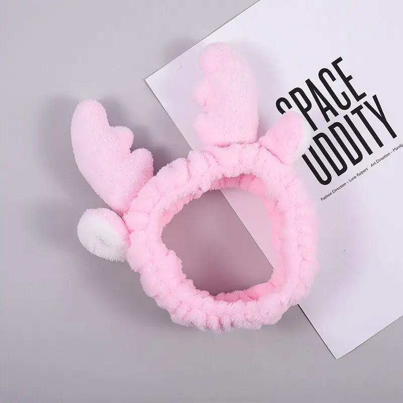 Plush Rabbit Ears Hair Band for Women - Image 21