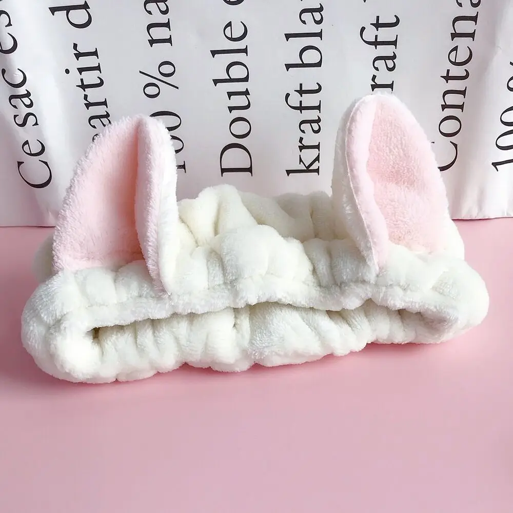 Plush Rabbit Ears Hair Band for Women - Image 22