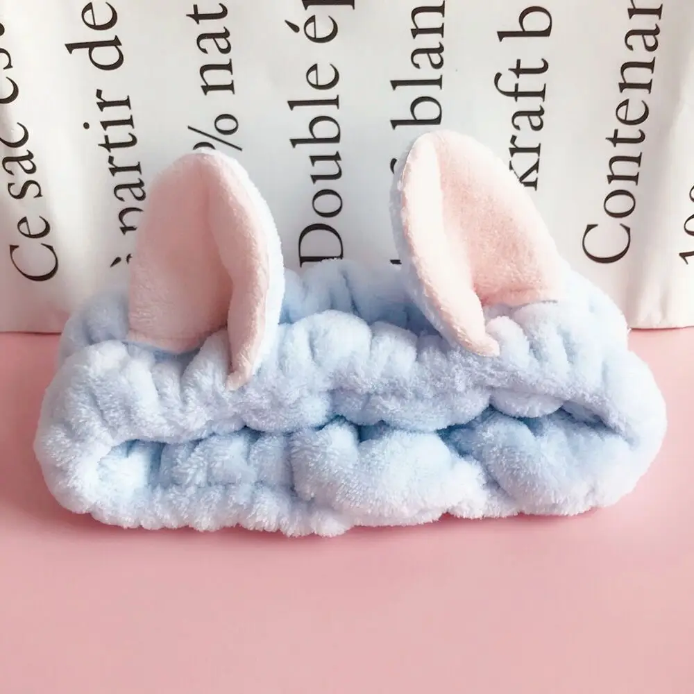Plush Rabbit Ears Hair Band for Women - Image 23