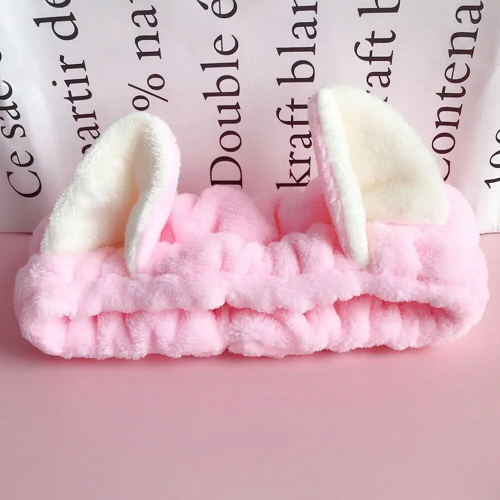 Plush Rabbit Ears Hair Band for Women - Image 25