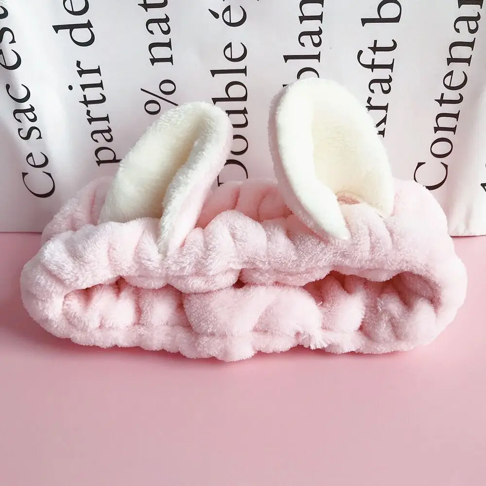 Plush Rabbit Ears Hair Band for Women - Image 26