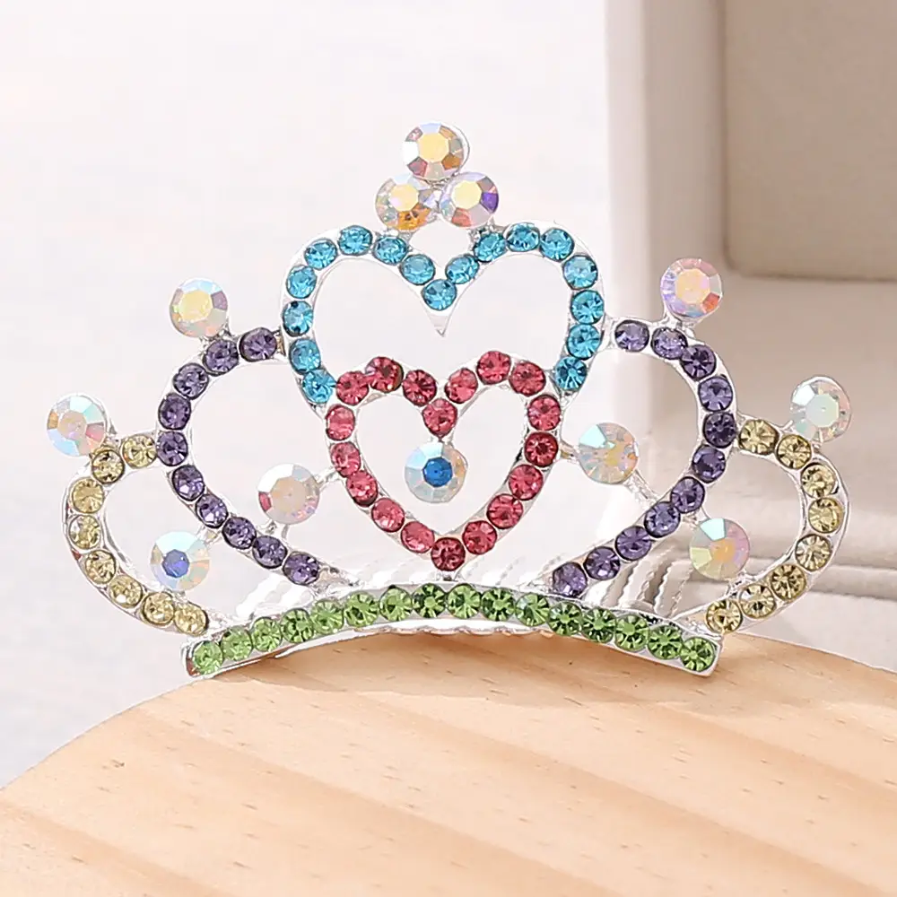 Korean Rhinestone Bridal Crown Hair Comb Wholesale - Image 4