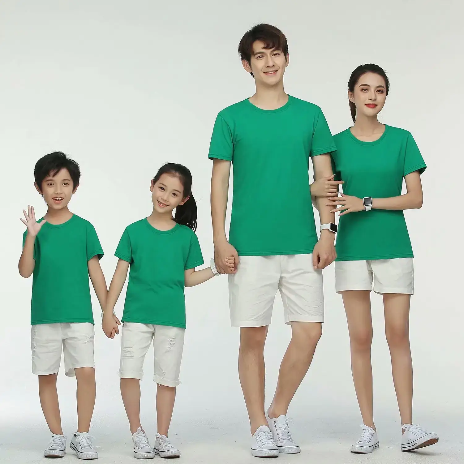 Pure Cotton Orange Family T-Shirt for Kids - Image 11