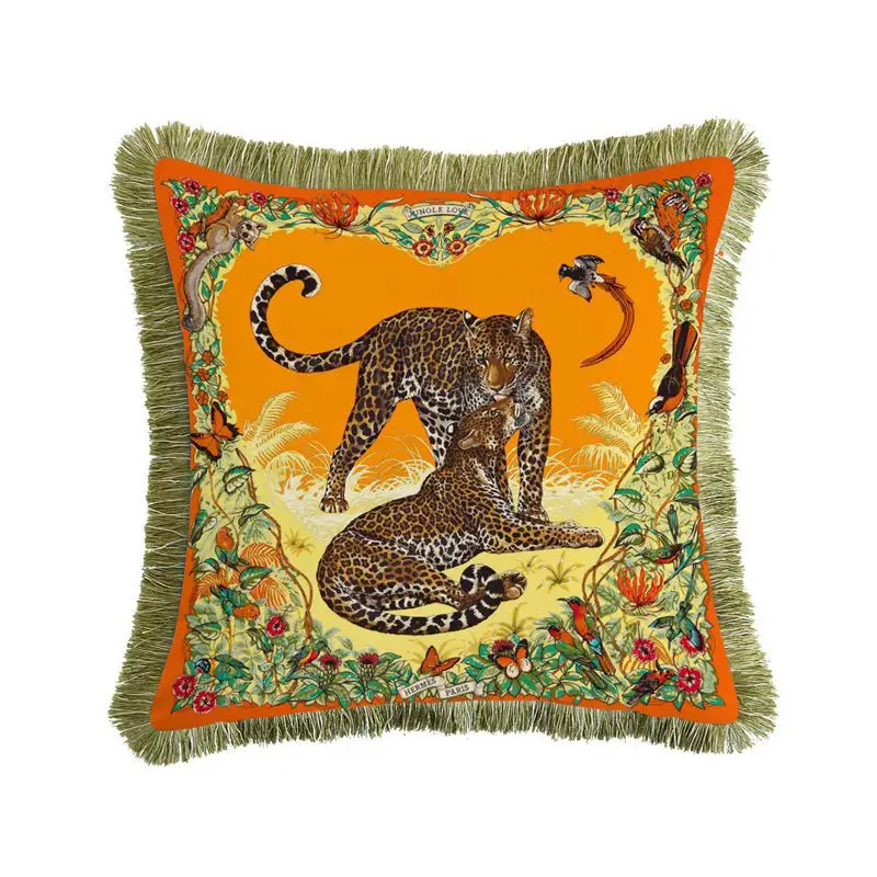 Lisi Velvet French Tassel Pillowcase 45cm Double Sided Printed - Image 24