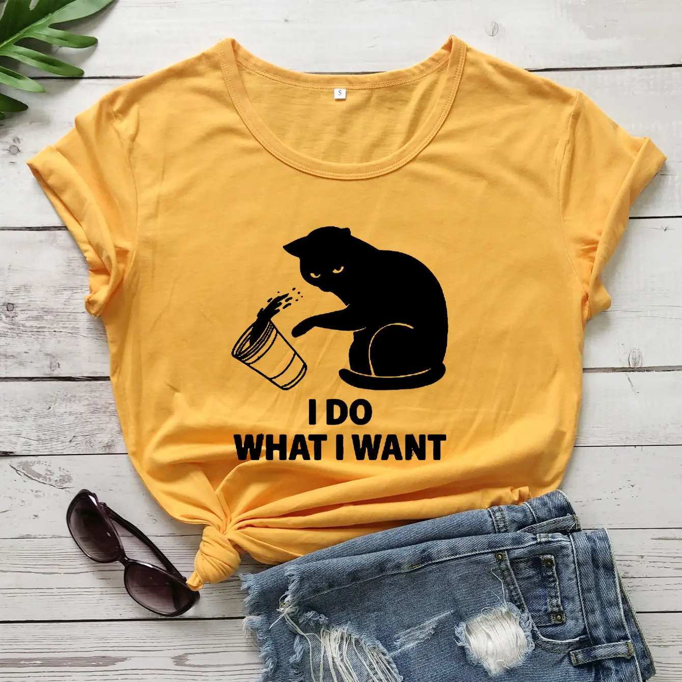 I DO WHAT I WANT Bear Graphic T-Shirt White