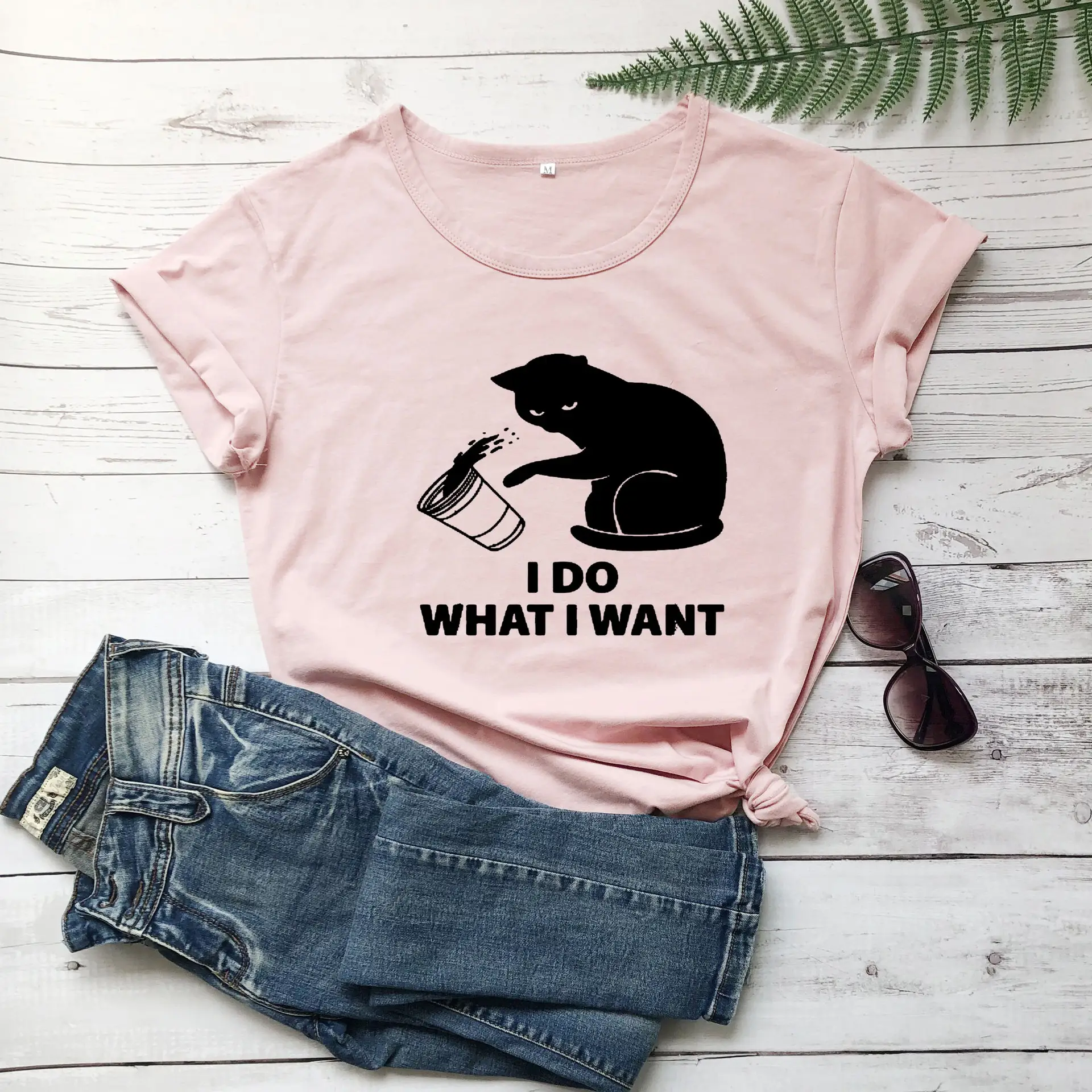 I DO WHAT I WANT Bear Graphic T-Shirt White