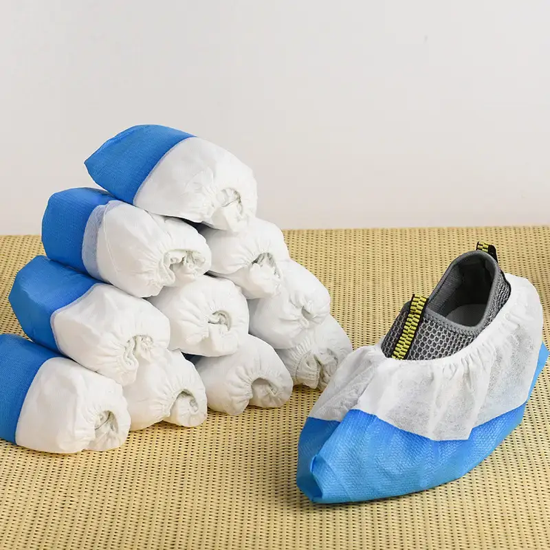 Blue Non-Woven Foot Covers for Shoes - Image 3