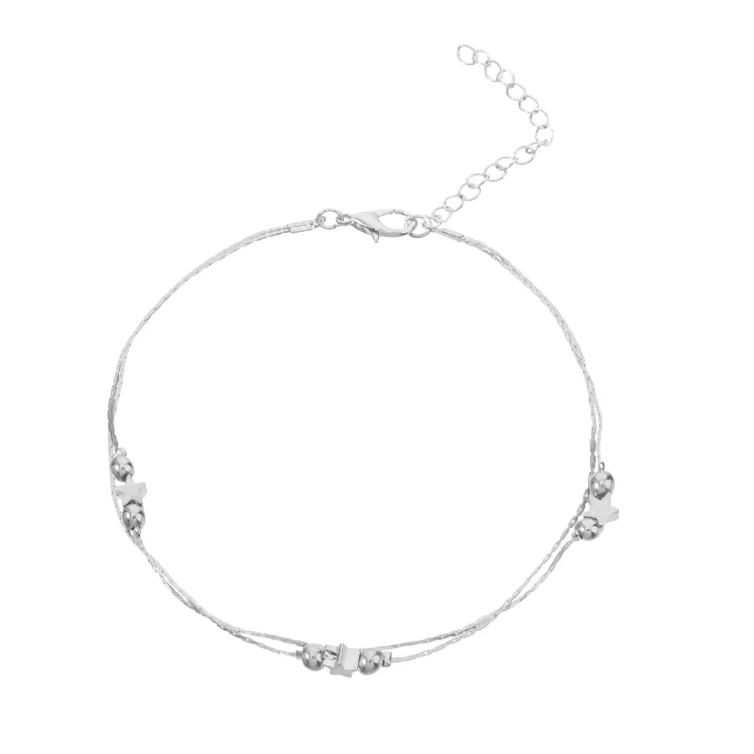 European & American Cross-Country Jewelry Beaded Star Foot Chain 215cm - Image 2