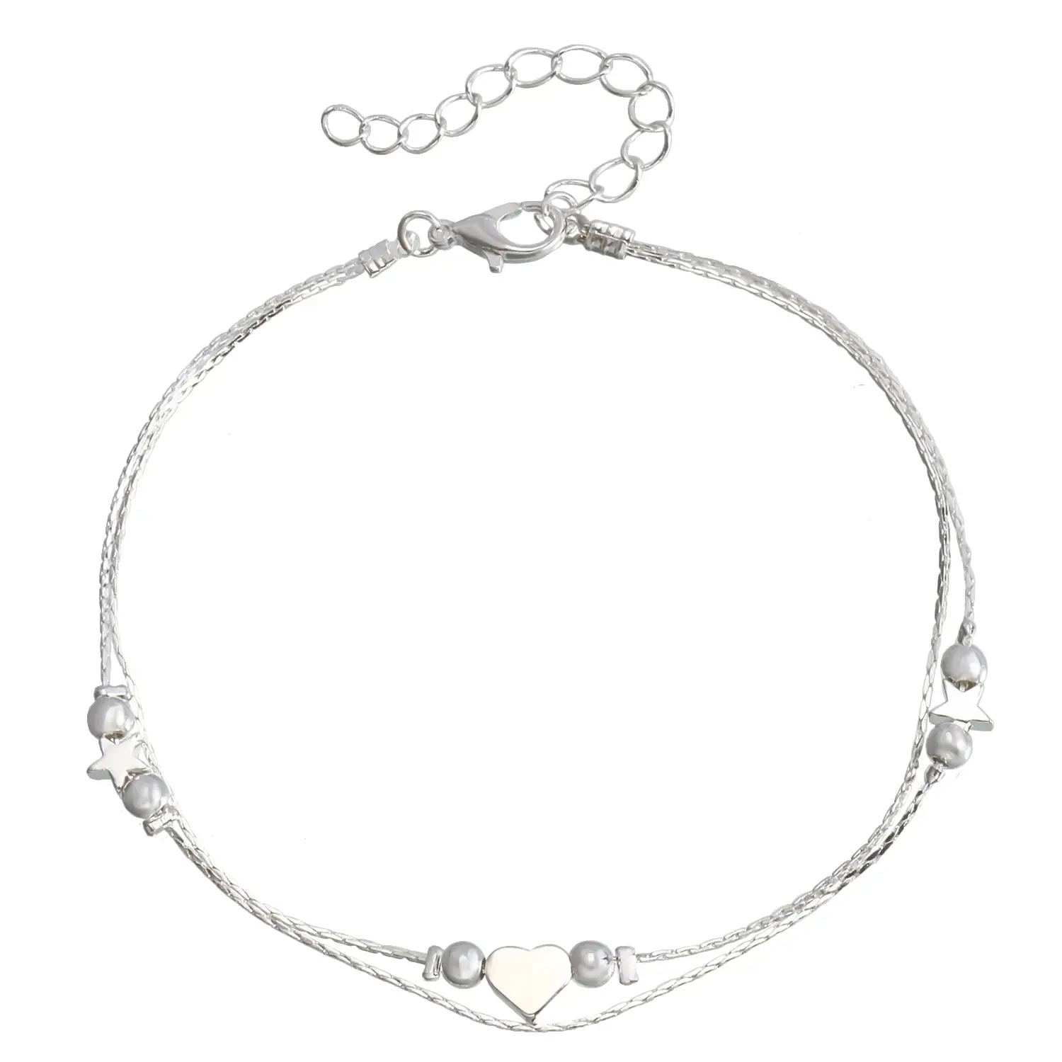 European & American Cross-Country Jewelry Beaded Star Foot Chain 215cm - Image 4