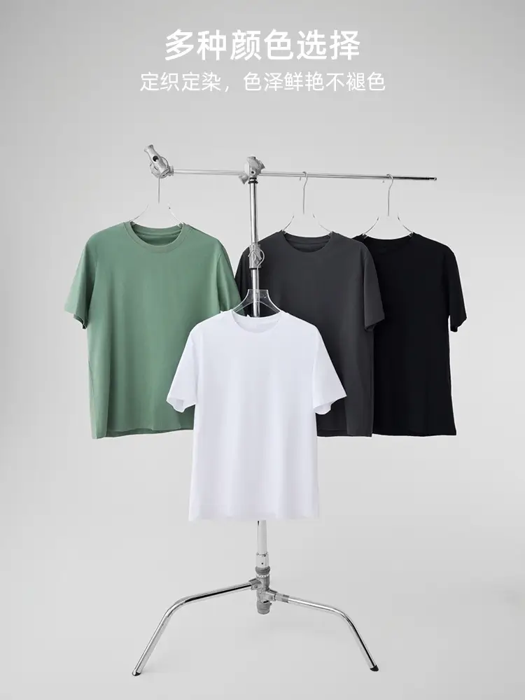 Men Pure Cotton Short Sleeve T-Shirt Black 2025 - Image 11