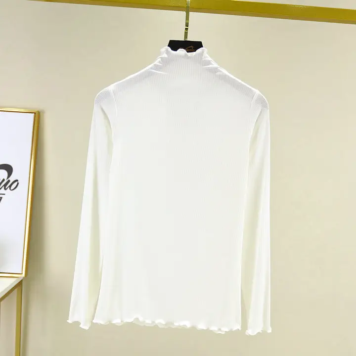 Women Grey High Neck Flashside T-Shirt Slim Fit - Image 3