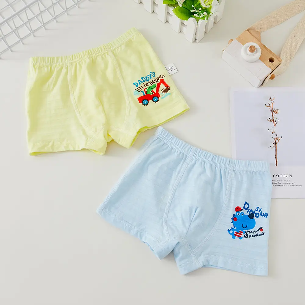 Children's Cotton Boxers 4 Pack 100 Cotton - Image 2
