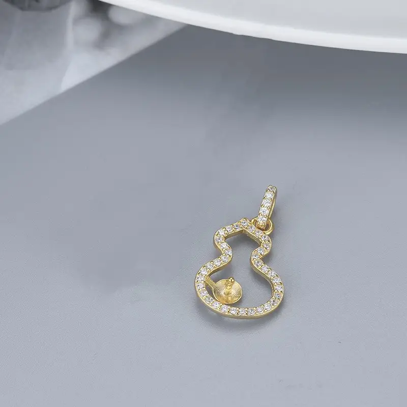 New Chinese Style Pearl Gourd Necklace Women S925 Sterling Silver