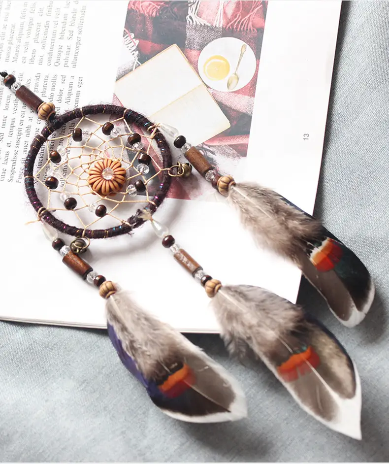 Retro Dream Catcher Wind Bell Pendant for Home Decor — feature 2