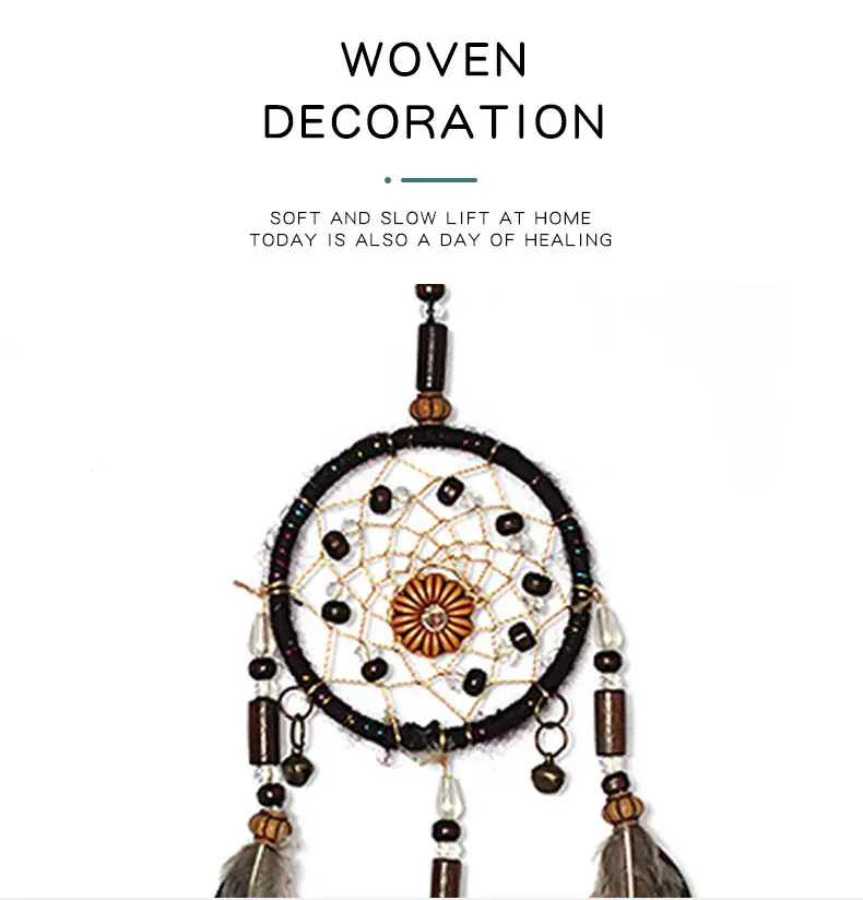 Retro Dream Catcher Wind Bell Pendant for Home Decor — feature 5