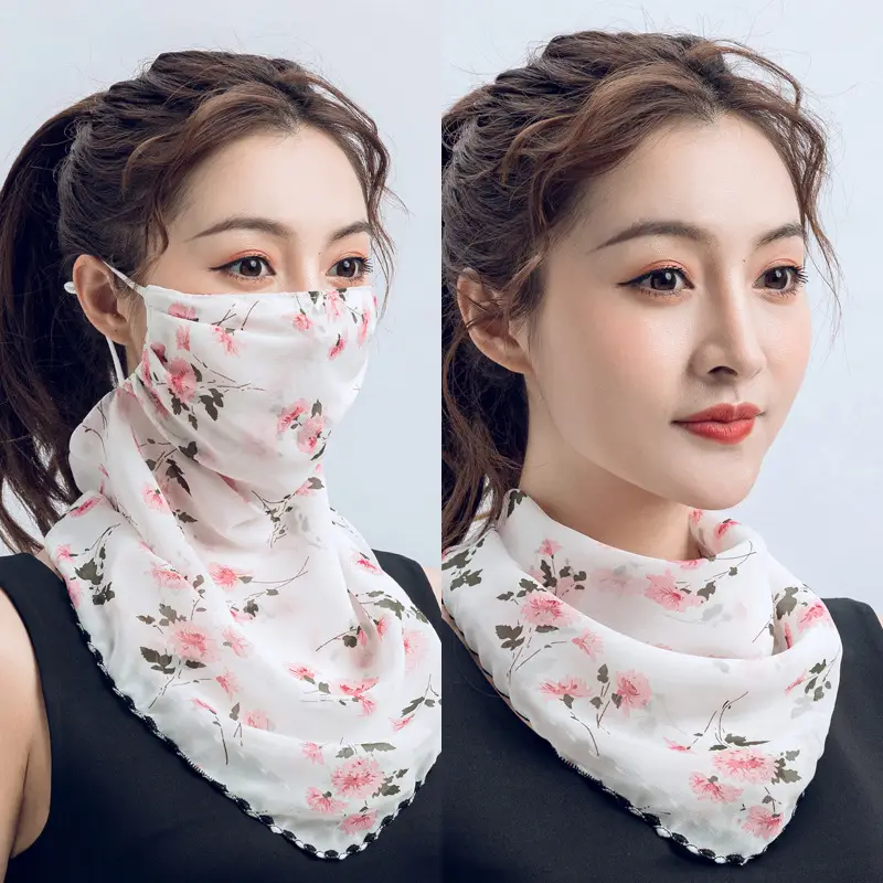 Women's Chiffon Anti-UV Neck Mask Sunscreen Scarf - Image 7