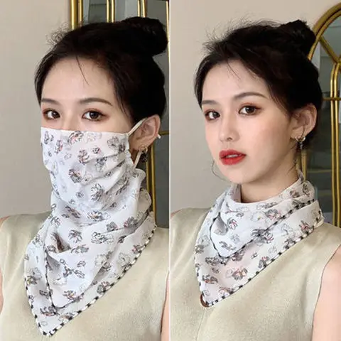 Women's Chiffon Anti-UV Neck Mask Sunscreen Scarf - Image 5
