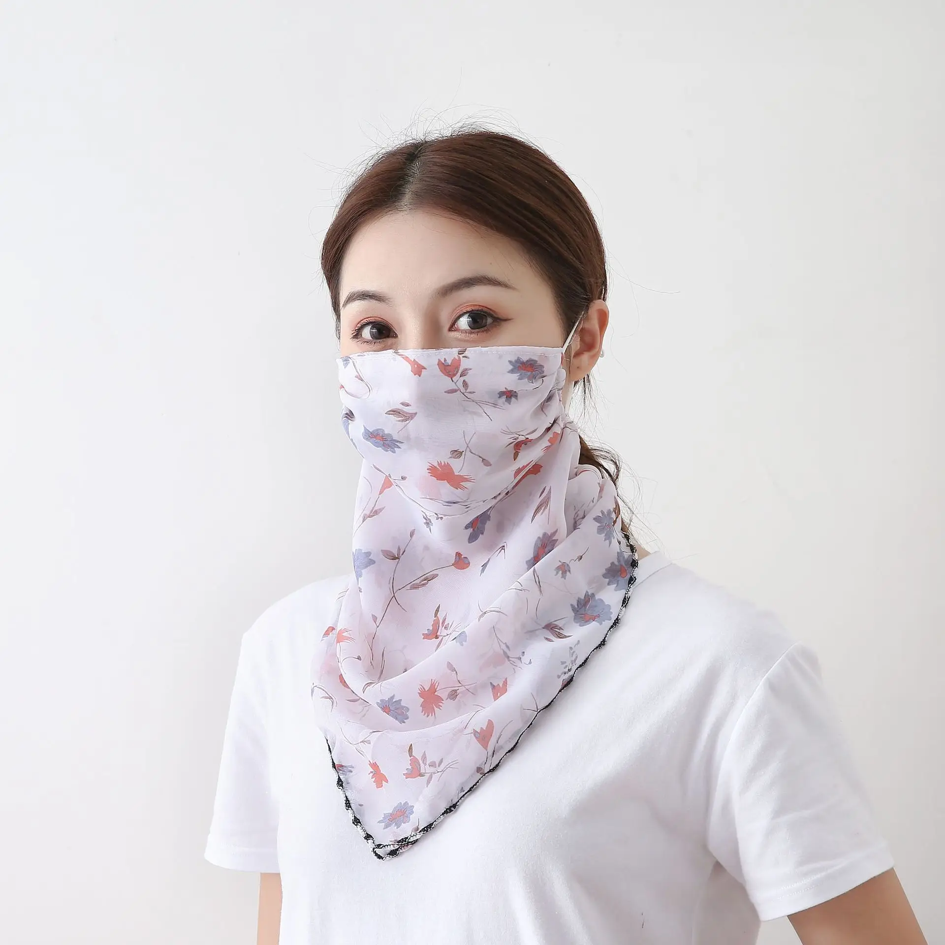Women's Chiffon Anti-UV Neck Mask Sunscreen Scarf - Image 4