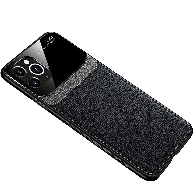 Samsung S25 Leather Camera Case Black with High-End 360° View - Image 2