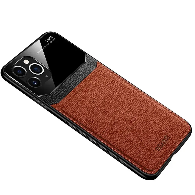 Samsung S25 Leather Camera Case Black with High-End 360° View - Image 3