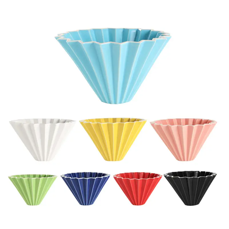 Green Ceramic Origami Filter Cup for 60oz Coffee - Image 14
