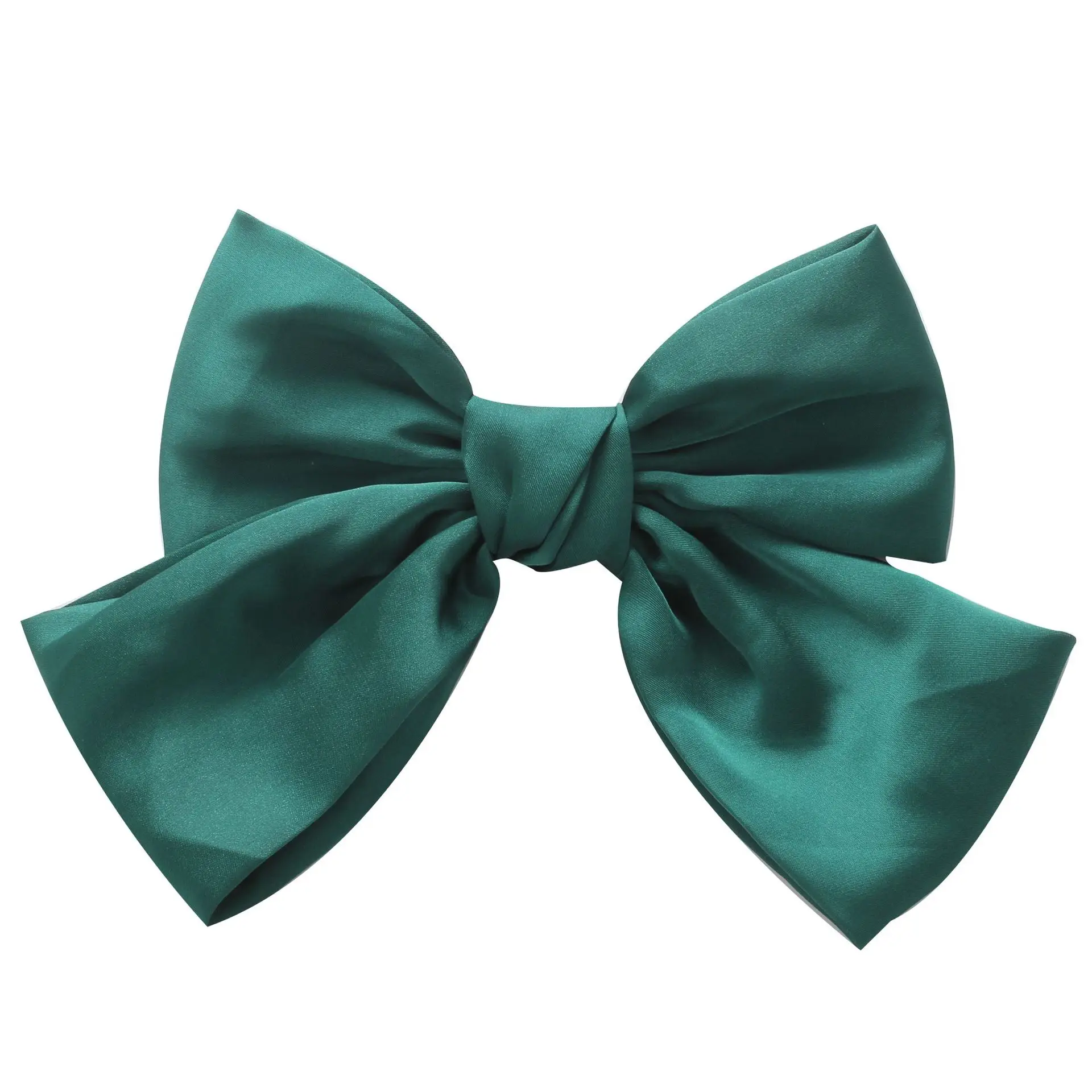 Green Satin Bow Hairpin for Girls - Image 5