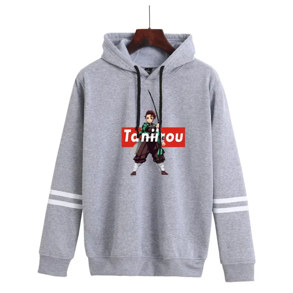 Red Hooded Sweatshirt with White Graphic Print for Men Women