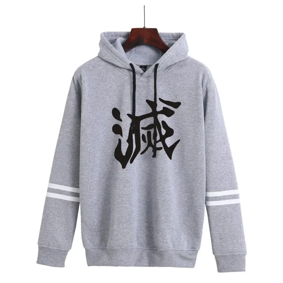 Red Hooded Sweatshirt with White Graphic Print for Men Women