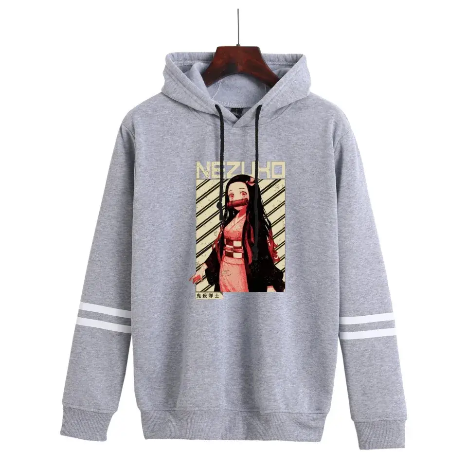Red Hooded Sweatshirt with White Graphic Print for Men Women
