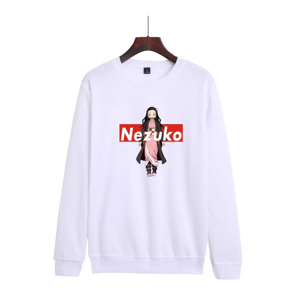 Tanru Ghost Print Sweatshirt Grey for Men Women