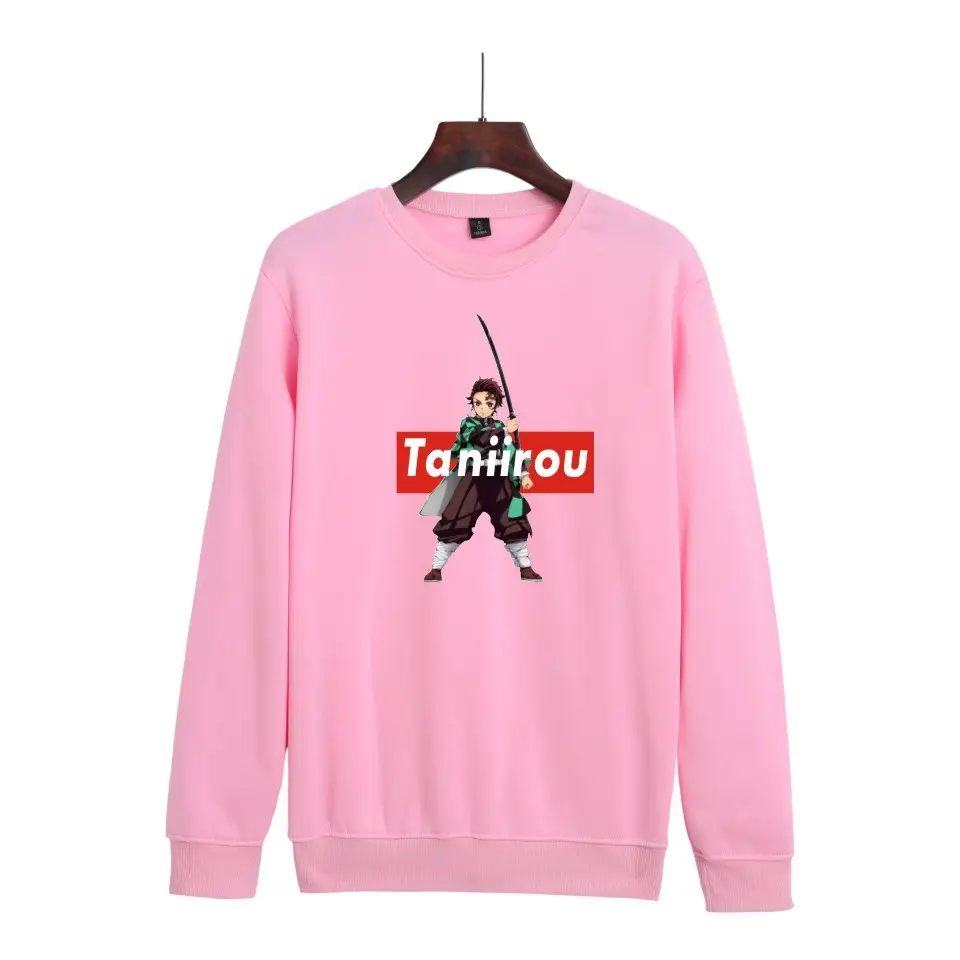 Tanru Ghost Print Sweatshirt Grey for Men Women